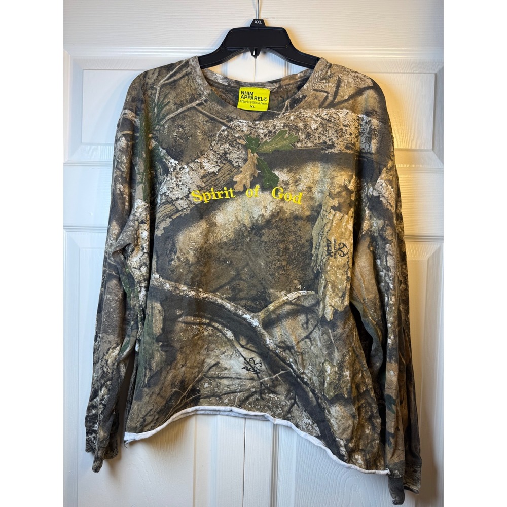 NHIM Apparel "Spirit of God" camo print long-sleeve t-shirt‎